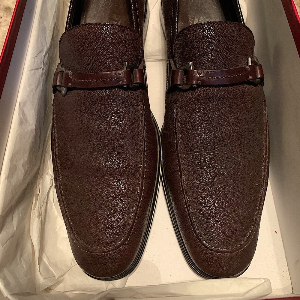 SalvatoreFerragamo HorseBit Hickory Gianni Loafers